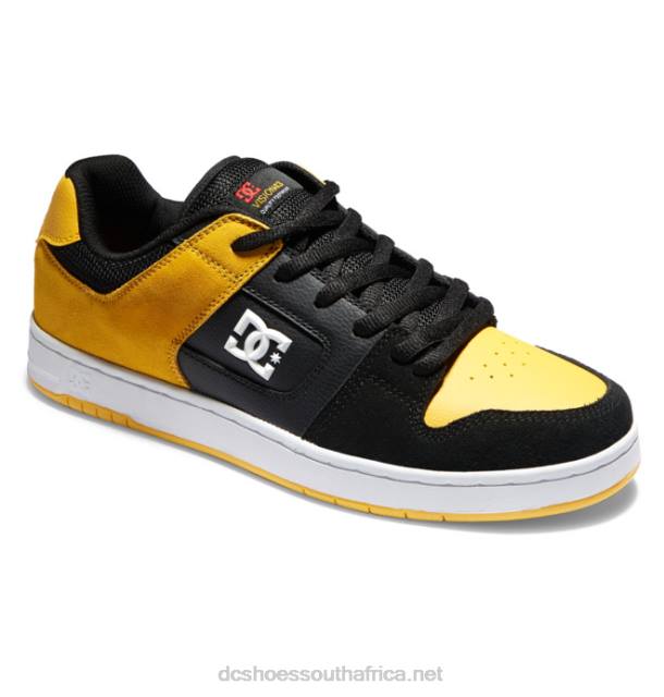 Black/Gold PR2L168 DC Shoes Men's Manteca 4 Skate Shoes
