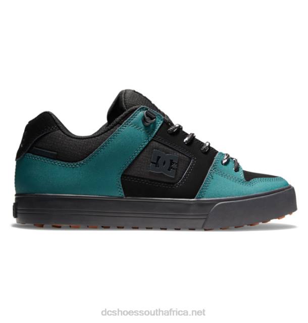 Black/Green PR2L289 DC Shoes Men's Pure Winterized Skate Shoes