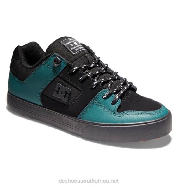 Black/Green PR2L289 DC Shoes Men's Pure Winterized Skate Shoes