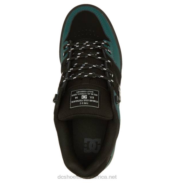 Black/Green PR2L289 DC Shoes Men's Pure Winterized Skate Shoes