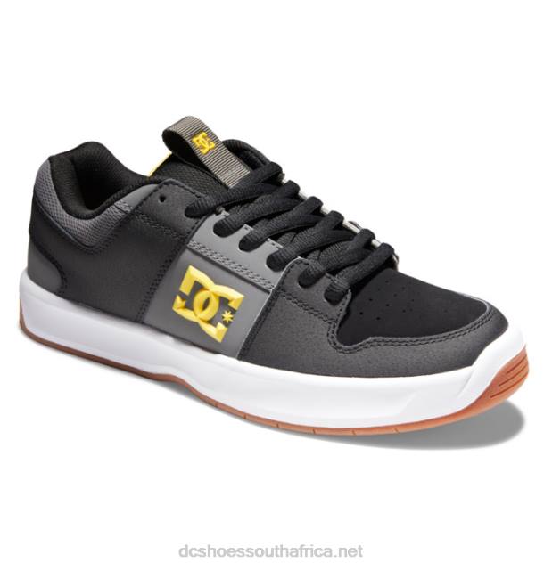 Black/Grey/Yellow PR2L390 DC Shoes Men's Lynx Zero Skate Shoes