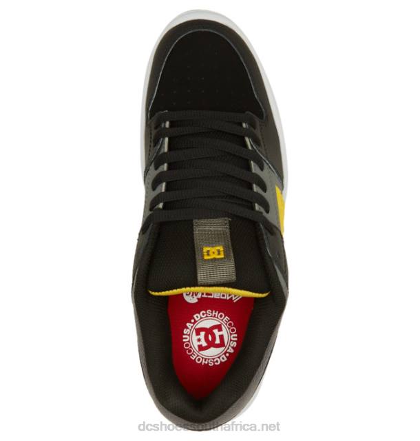 Black/Grey/Yellow PR2L390 DC Shoes Men's Lynx Zero Skate Shoes
