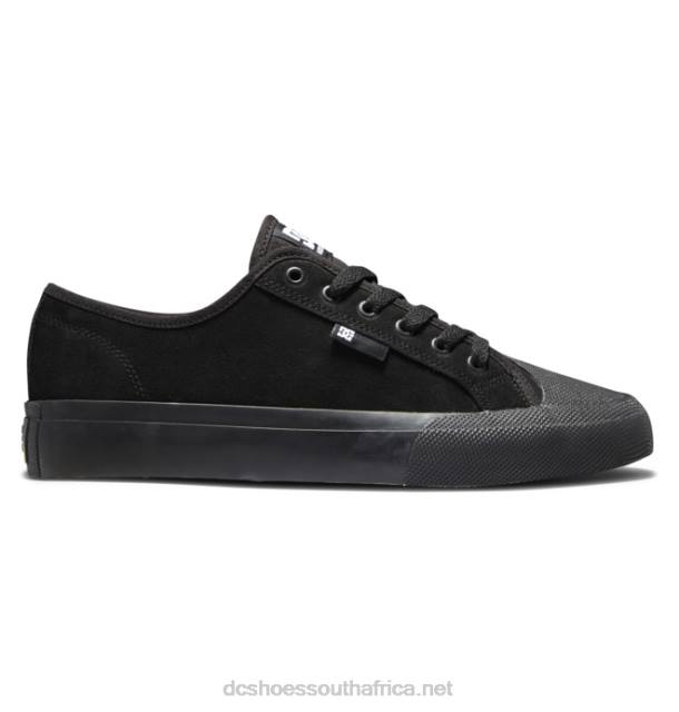 Black PR2L176 DC Shoes Men's Manual RT S Suede Skate Shoes