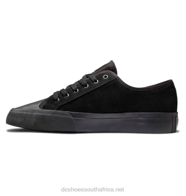 Black PR2L176 DC Shoes Men's Manual RT S Suede Skate Shoes