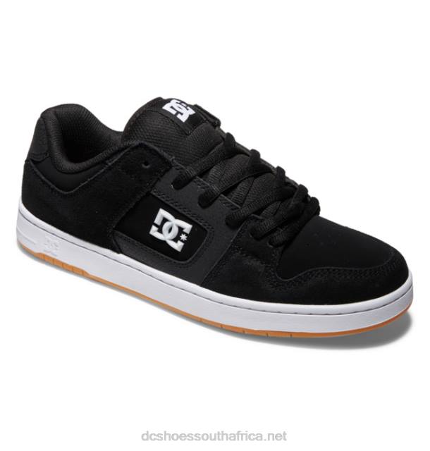 Black/White/Gum PR2L207 DC Shoes Men's Manteca 4 Skate Shoes