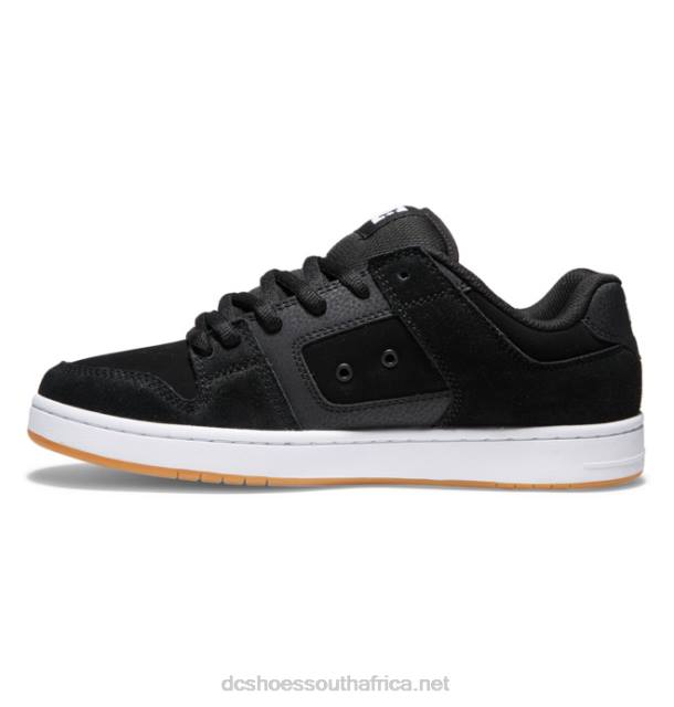 Black/White/Gum PR2L207 DC Shoes Men's Manteca 4 Skate Shoes