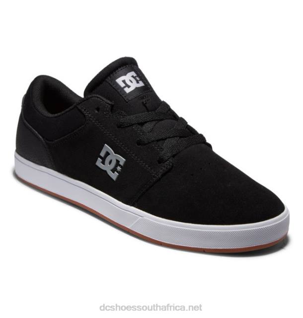 Black/White PR2L178 DC Shoes Men's Crisis 2 Skate Shoes