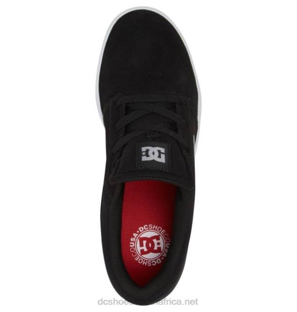 Black/White PR2L178 DC Shoes Men's Crisis 2 Skate Shoes