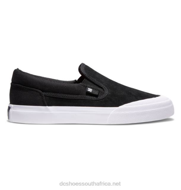 Black/White PR2L391 DC Shoes Men's Manual RT Slip-On Skate Shoes