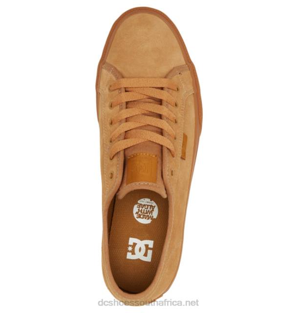 Brown/Gum PR2L340 DC Shoes Men's Manual Skate Shoes
