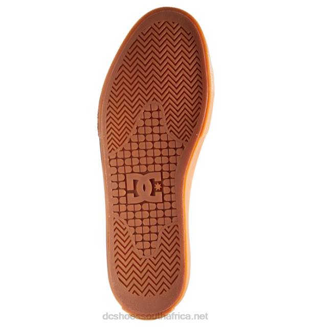 Brown/Gum PR2L340 DC Shoes Men's Manual Skate Shoes