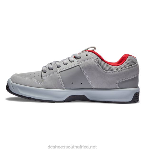 Grey/Red PR2L215 DC Shoes Men's Lynx Zero Skate Shoes