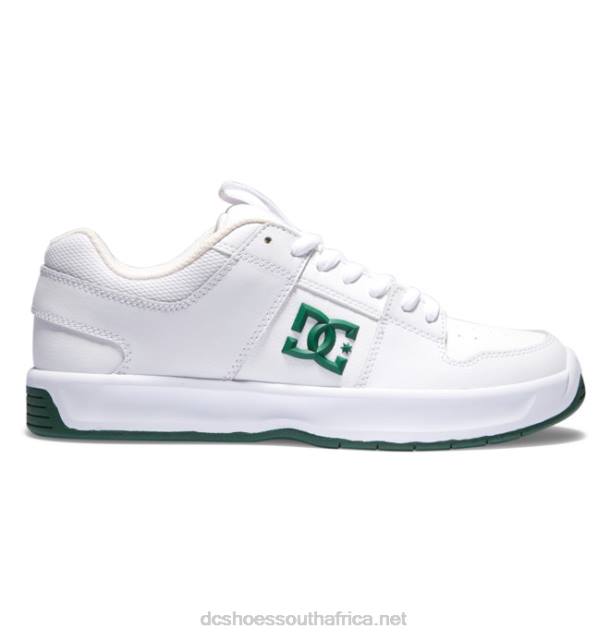 White/Green PR2L236 DC Shoes Men's Lynx Zero Skate Shoes