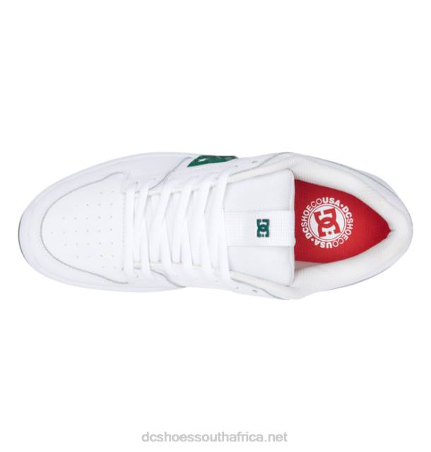 White/Green PR2L236 DC Shoes Men's Lynx Zero Skate Shoes