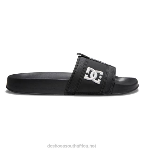 Black/Grey/Red PR2L192 DC Shoes Lynx Slide - Slider Sandals for Men