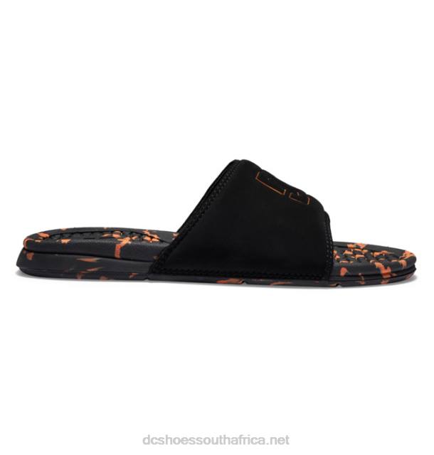 Black/Orange PR2L314 DC Shoes Bolsa - Sandals for Men