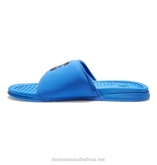 Blue/Black PR2L363 DC Shoes Men's Bolsa Slides