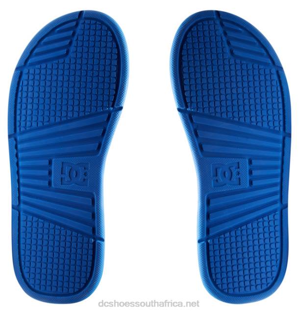 Blue/Black PR2L363 DC Shoes Men's Bolsa Slides