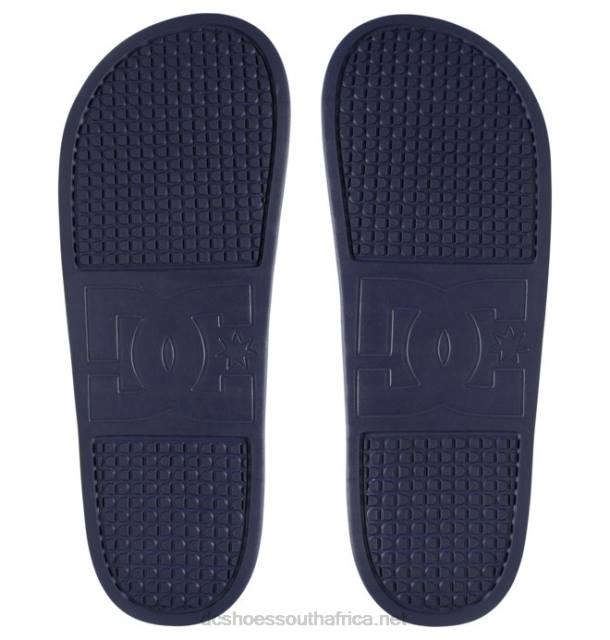 Navy/Red PR2L240 DC Shoes DC Slide - Slider Sandals for Men