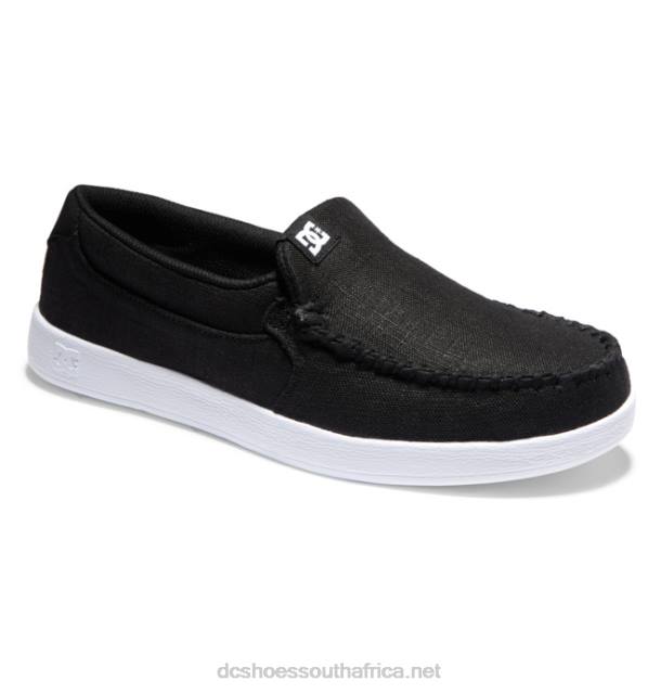 Black Rinse PR2L256 DC Shoes Men's Villain Slip-On Shoes