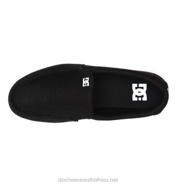 Black Rinse PR2L256 DC Shoes Men's Villain Slip-On Shoes