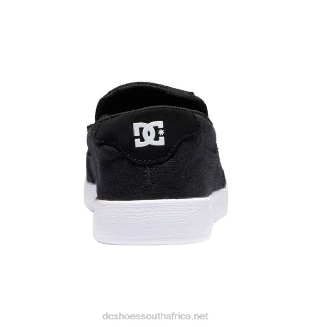Black Rinse PR2L256 DC Shoes Men's Villain Slip-On Shoes
