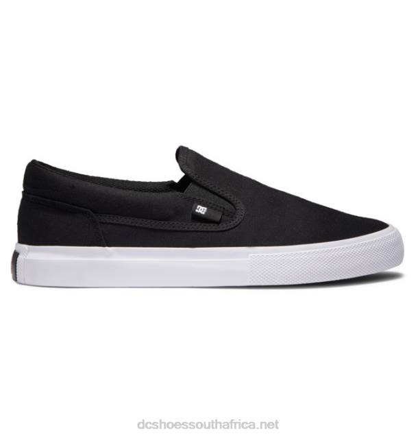 Black/White PR2L344 DC Shoes Men's Manual Slip-On Shoes