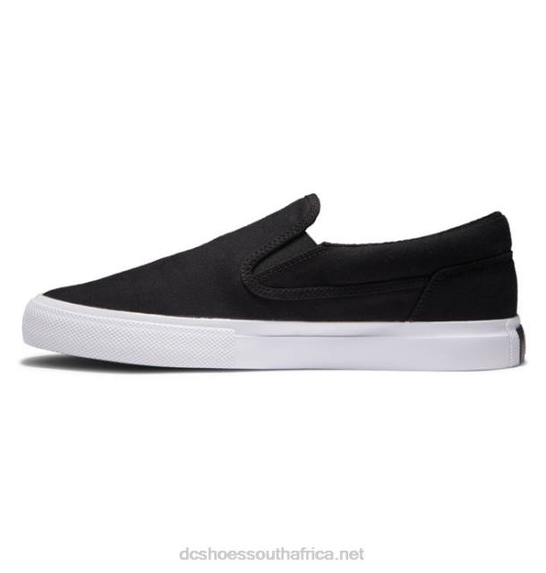 Black/White PR2L344 DC Shoes Men's Manual Slip-On Shoes