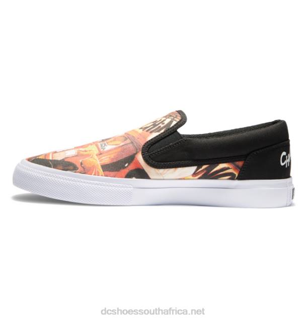 Black/White Print PR2L392 DC Shoes Men's Marvel Deadpool x DC Manual Slip-On Shoes