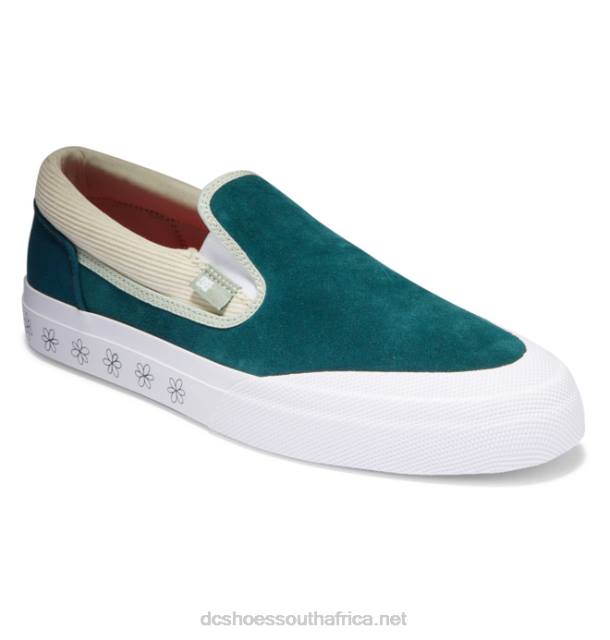 Dark Teal PR2L375 DC Shoes Manual x Susie Slip-On Shoes