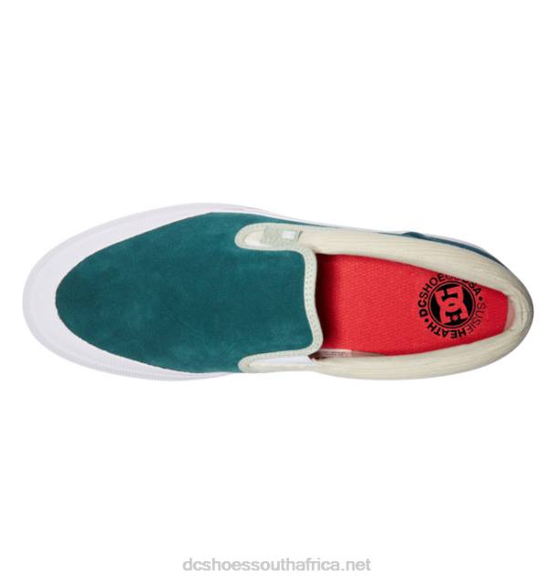 Dark Teal PR2L375 DC Shoes Manual x Susie Slip-On Shoes