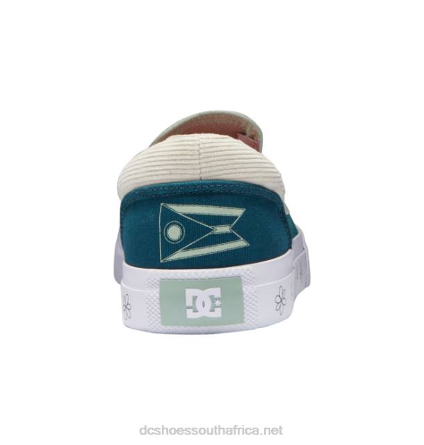 Dark Teal PR2L375 DC Shoes Manual x Susie Slip-On Shoes