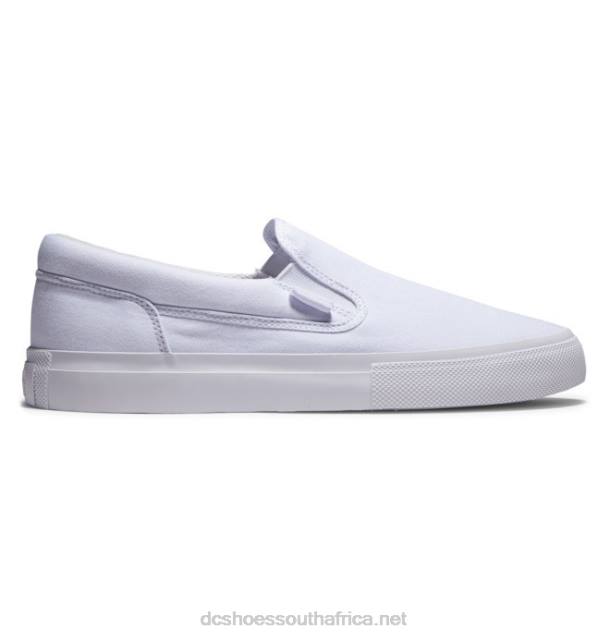 White PR2L349 DC Shoes Men's Manual Slip-On Shoes