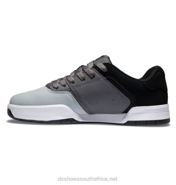 Black/Grey/Yellow PR2L196 DC Shoes Men's Central Shoes