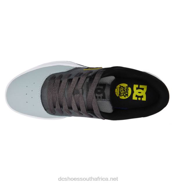 Black/Grey/Yellow PR2L196 DC Shoes Men's Central Shoes