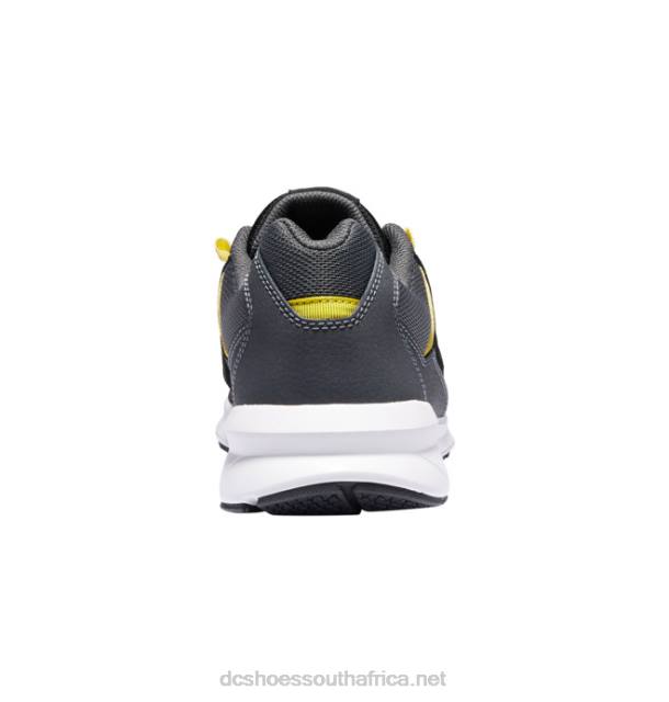 Black/Grey/Yellow PR2L23 DC Shoes Men's Skyline Lightweight Shoes