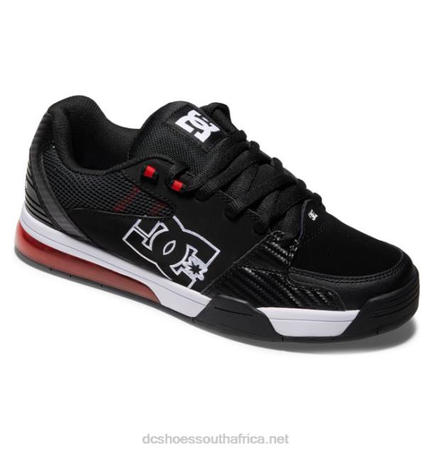 Black/White/Athletic Red PR2L311 DC Shoes Men's Versatile Shoes
