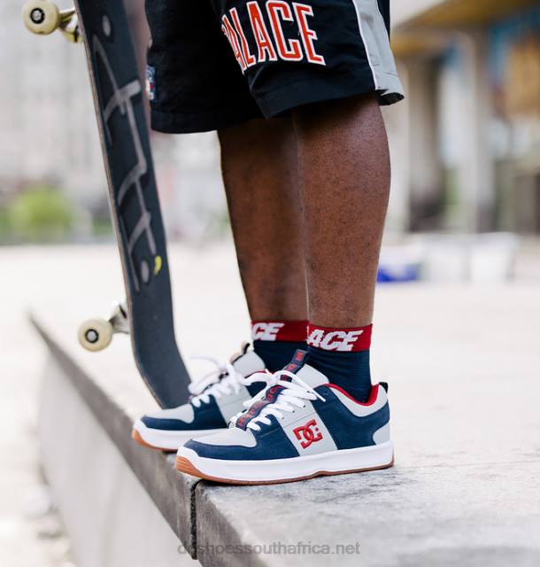 Navy/Grey PR2L355 DC Shoes Men's Lynx Zero Skate Jahmir Brown Shoes