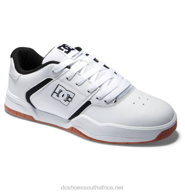 White/Black/Gum PR2L197 DC Shoes Men's Central Shoes