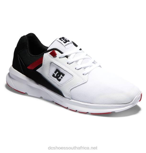 White/Black/True Red PR2L290 DC Shoes Men's Skyline Lightweight Shoes