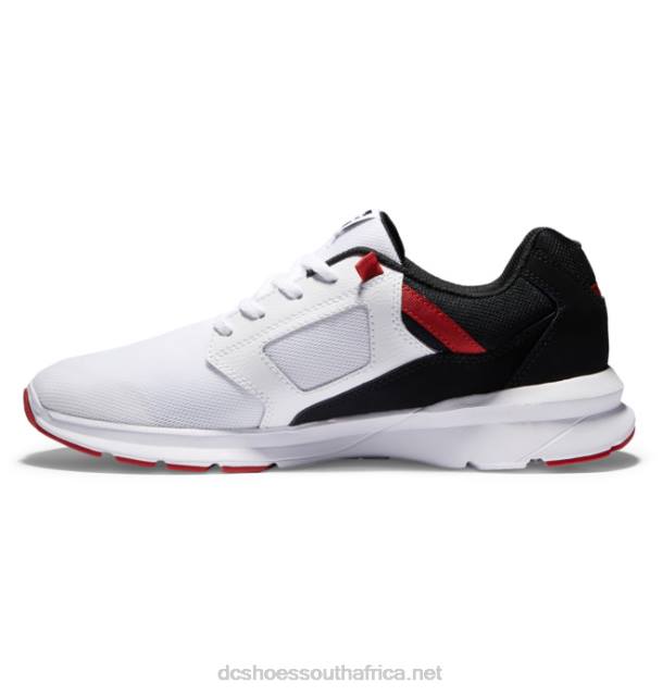 White/Black/True Red PR2L290 DC Shoes Men's Skyline Lightweight Shoes