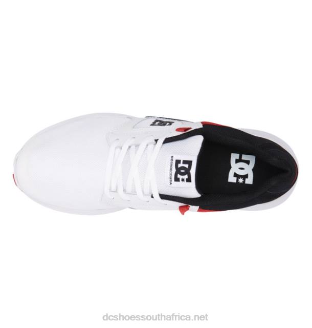 White/Black/True Red PR2L290 DC Shoes Men's Skyline Lightweight Shoes