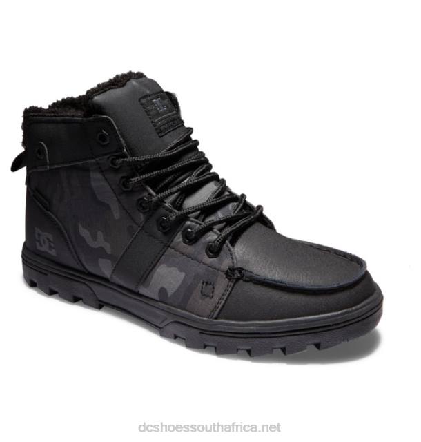 Black/Black Print PR2L237 DC Shoes Men's Woodland Boots Winter Boots