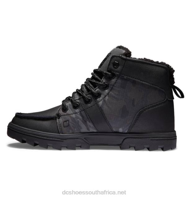 Black/Black Print PR2L237 DC Shoes Men's Woodland Boots Winter Boots