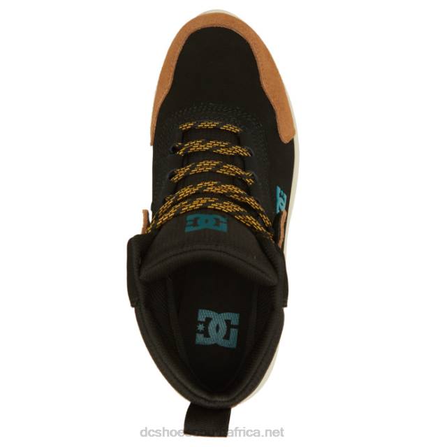 Black/Brown/Green PR2L65 DC Shoes Men's Mutiny Water-Resistant Winter Boots
