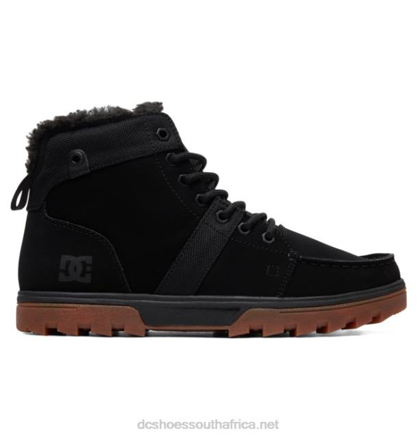 Black/Gum PR2L225 DC Shoes Men's Woodland Winter Boots