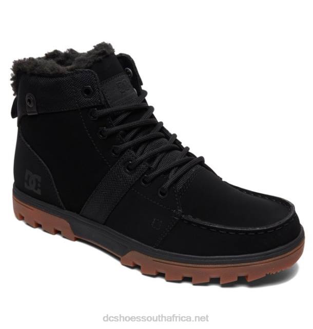 Black/Gum PR2L225 DC Shoes Men's Woodland Winter Boots