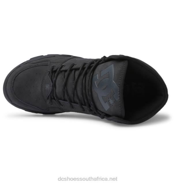 Black PR2L231 DC Shoes Men's Versatile HI High-Top Water-Resistant Winter Boots