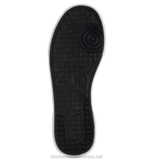 Black/White PR2L454 DC Shoes Women's Chelsea Canvas Shoes