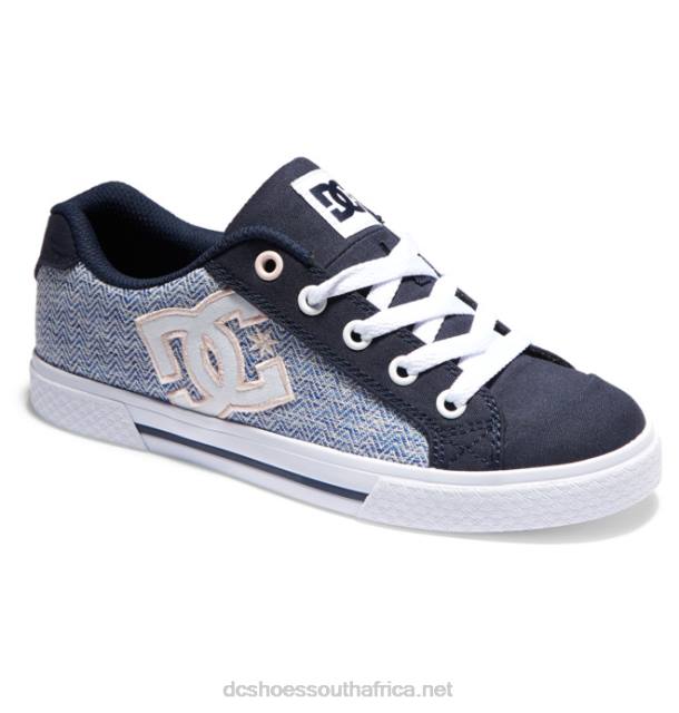 Blue/White PR2L444 DC Shoes Women's Chelsea Shoes